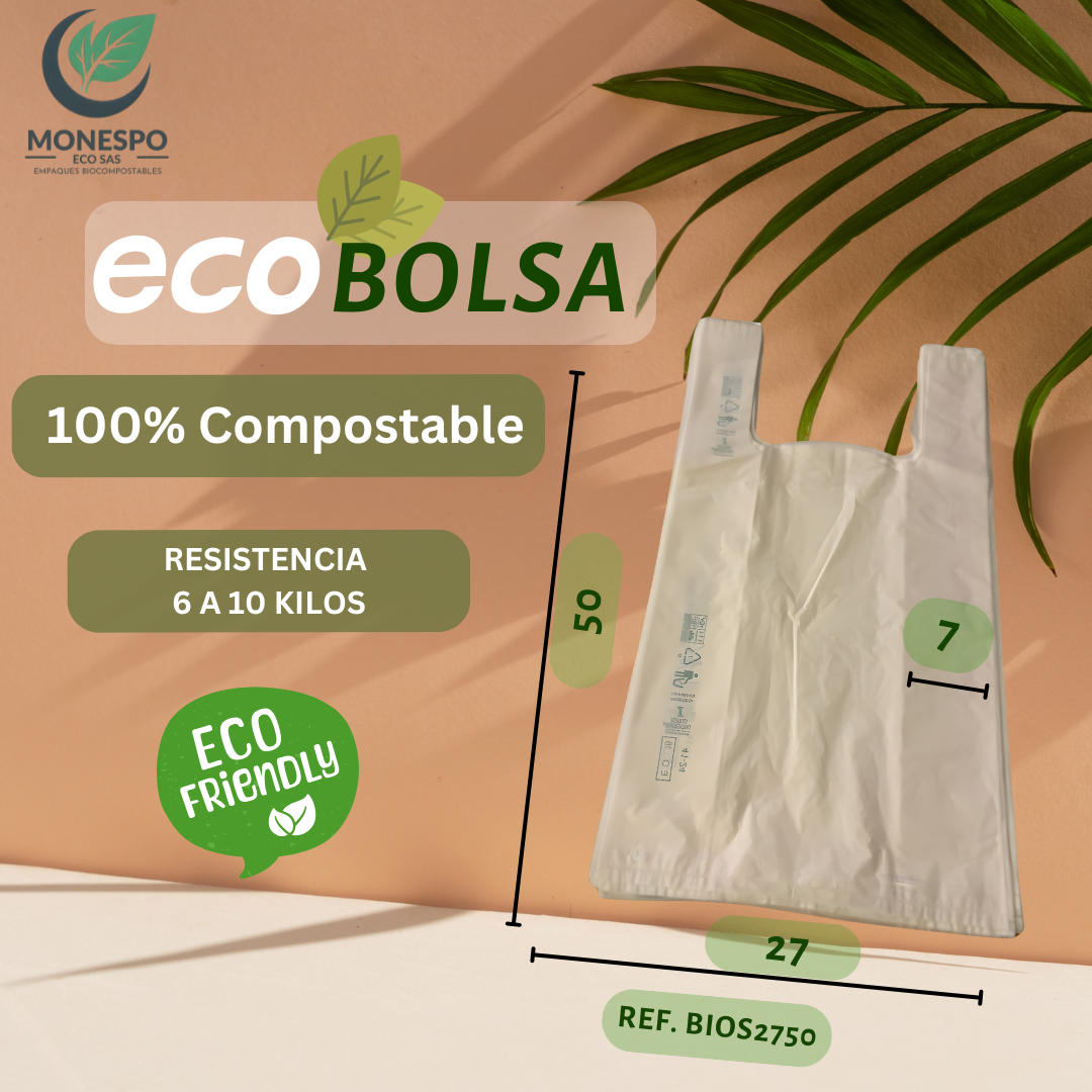 BOLSA TIPO SHOPPER BIO2440 (TIPO AGARRADERAS)